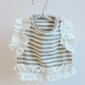 BEBEBREATH Melba Stripe Top Apricot